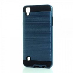 LG Tribute HD, X Style, Volt 3, LS676 Armor Hybrid Case (Navy Blue)